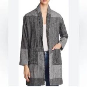 Eileen Fisher Color-Block Shawl Collar Jacket NWOT S/M